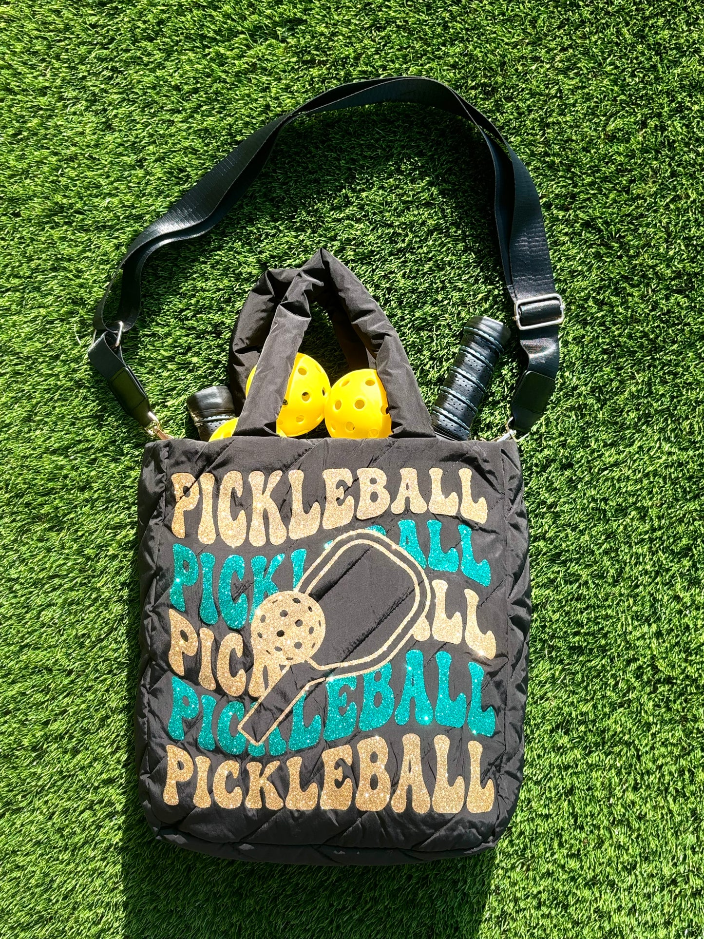 Pickleball Sparkle Tote