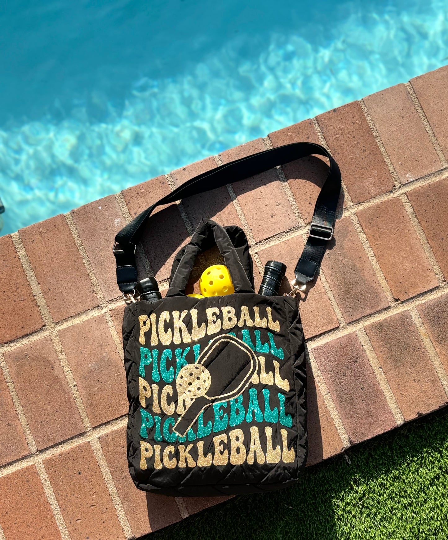 Pickleball Sparkle Tote