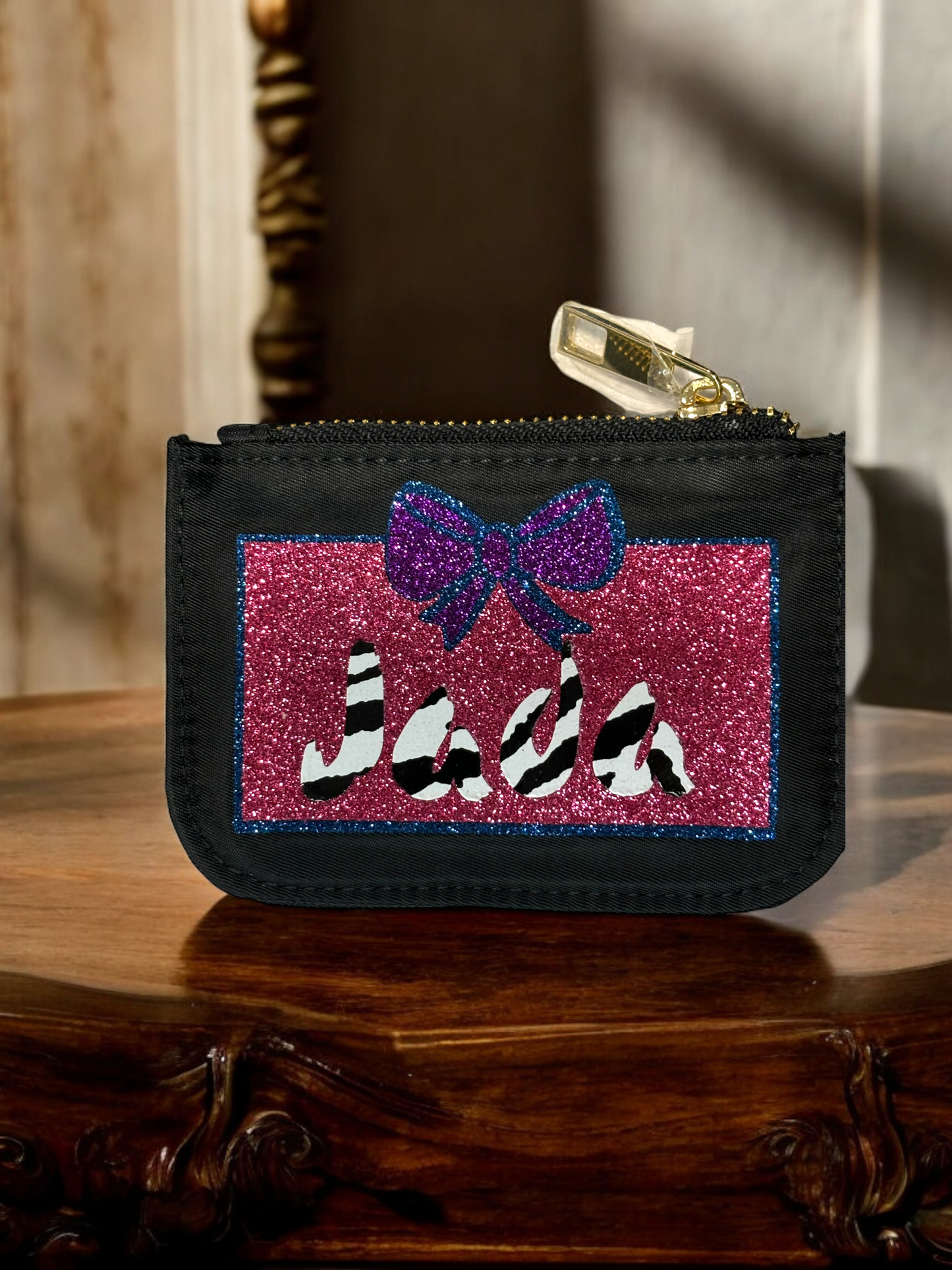 Zebra Glam ID Holder